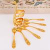 Coffee Spoon Holder Elegant Swan Shaped Alloy Mirror Polish Rich Details Coffee Stirrers Holder for Party Cafe Office Gold Holder with Spoon
