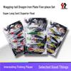 Changhe Iron Plate Waggletail Dragon: 5-Piece Strong Long-Cast Perch Metal Treble Hook Lure