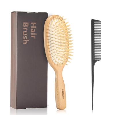 ONEDONE Hairbrush, Paddle Brush, Comb, Popular Wooden Hair Comb for Men, Women, and Children, Premium Hair Care, Smooth, Shiny Hair, Tangle-Free