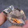 Natural Morganite Gemstone 925 Sterling Silver Jewelry Pendant 1.77" O2c45