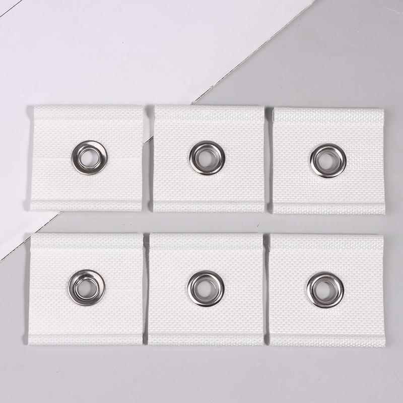 

6Pcs Motorhomes Awning Tube Hangers Piping Eyelets Strips Hooks For Caravans Campers Sunshades білий