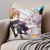 VVirtual Strangers Aesthetic Decor Cushion Cover Pillowcase Antidustmite Invisible Zipper Short Plush Sofa Cushion