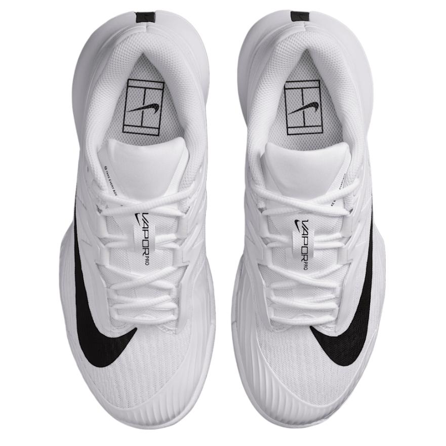 NikeCourt Air Zoom Vapor Pro 3 HC White Black Womens Tennis Shoes FZ2158-101