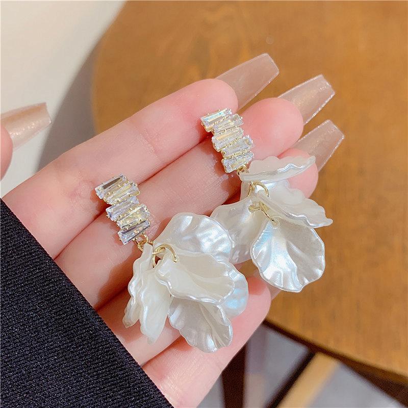 

Серьги-ракушки с бахромой и серебряной иглой, женские, дизайнерские, подчеркивающие черты лица, серьги для интернет-знаменитостей 925 silver needle