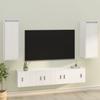 Wall Cabinets 2 Pcs White 30 X 30 X 80 Cm Solid Pine Wood