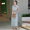 Women's Sleeveless Shirt and Skirt Two-Piece Set