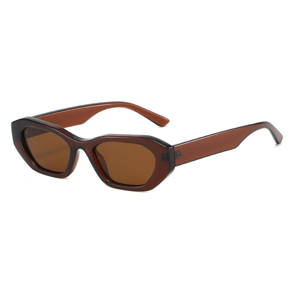 New Luxury Retro Leopard Print Rectangular Women Sunglasses  Brand Jelly Color Design Personality Trend Men Glasses Uv400