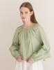 JMARKNEWYORK Round-Neck Outer Blouse - Mint