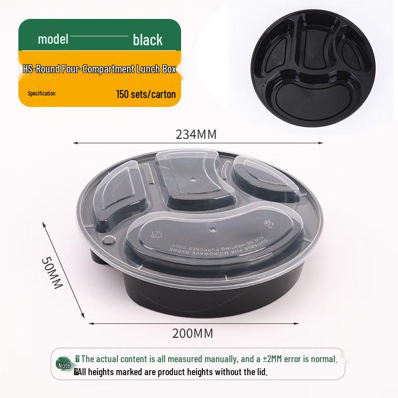 Thickened Disposable Plastic Takeaway Containers