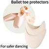 1 Paar Ballettlehrer empfiehlt Schülern zum Üben Ballettschuh Vorfuß Zehenschutz Zehen elastischer Schwamm Fuß Halbabdeckung