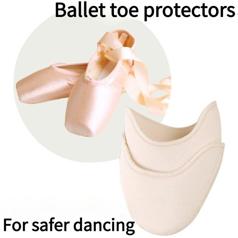 1 Paar Ballettlehrer empfiehlt Schülern zum Üben Ballettschuh Vorfuß Zehenschutz Zehen elastischer Schwamm Fuß Halbabdeckung