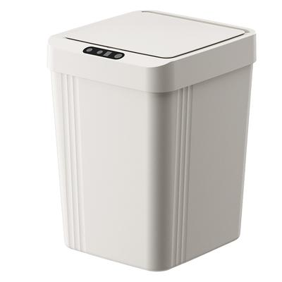 Papelera Inteligente sin Contacto para Baño 13L Cubo de Basura Automático con Sensor de Movimiento y Tapa para Cocina Sala de Estar