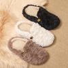 Fluffy Fluffy Slippers New Winter Half Slippers Pregnant Women Cotton Shoes Home Shoes