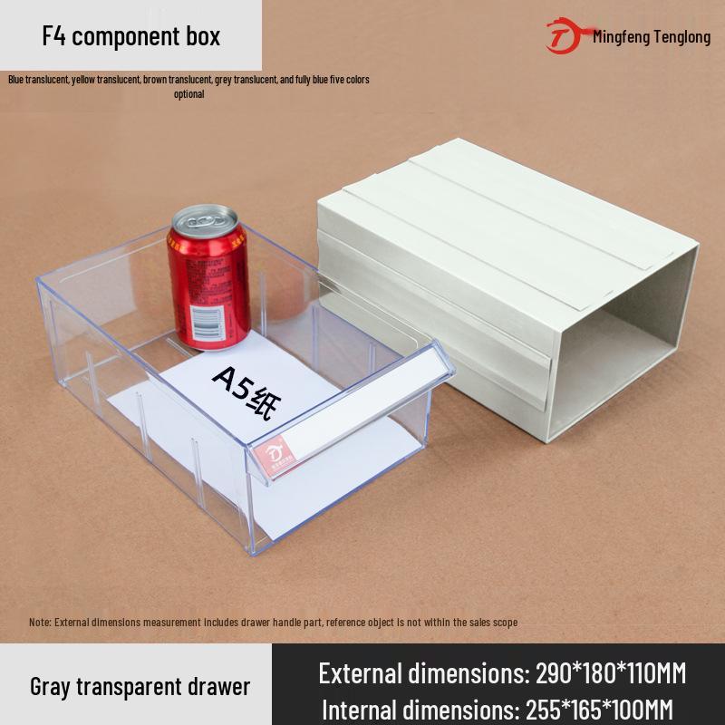 Desktop Drawer-Type Organizer Box, Thickened Storage Cabinet for Components and LEGO Bricks