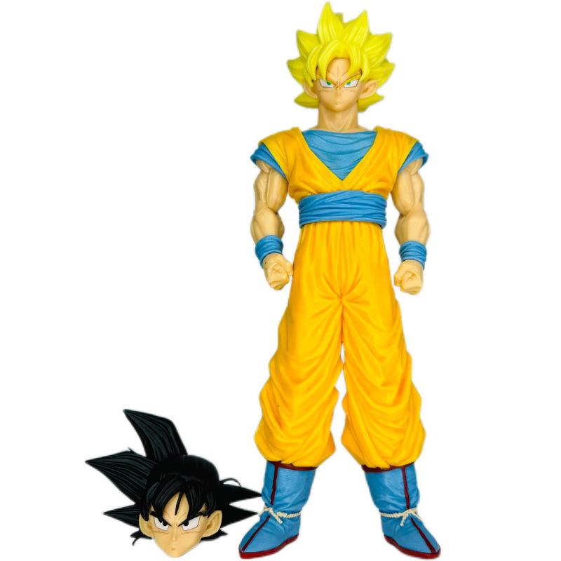 30cm Z Warrior Unlimited Son Goku Anime Figure Dragon Ball Pvc Statue Model Doll Double Head Swap Collection Children'S Toy Present