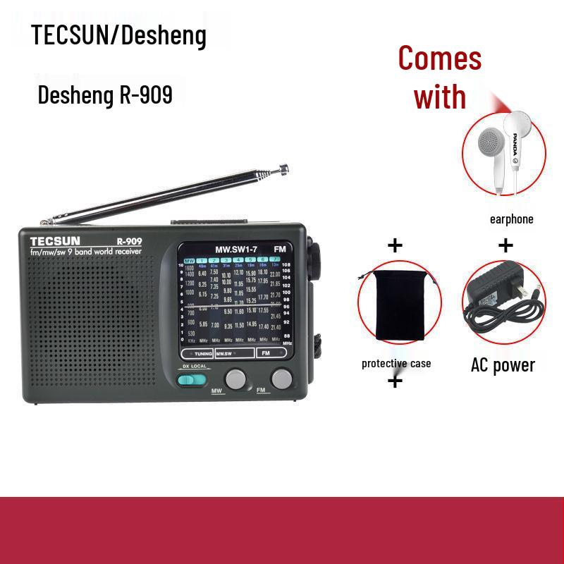 Desheng Portable Multi-band AM/FM Radio for Seniors