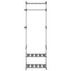 VidaXL Porte-vêtements à 3 niveaux Argenté 59x29x192 cm Aluminium 344385