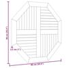 VidaXL Table Top 90x90x2.5 Cm Octagonal Solid Teak Wood, Replacement Table Top, Wooden Table Top, 366667