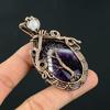 Handmade Tree of Life Copper Wire Wrapped Amethyst & Moonstone Pendant Necklace