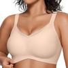 Sujetador Push-Up de Gel sin Costuras: Inalámbrico, Ajustable, Cómodo, Tallas Grandes, Minimiza el Busto Grande