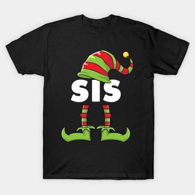Sister Elf Funny Matching Christmas Costume Family Made in Australia T-Shirt 3XL