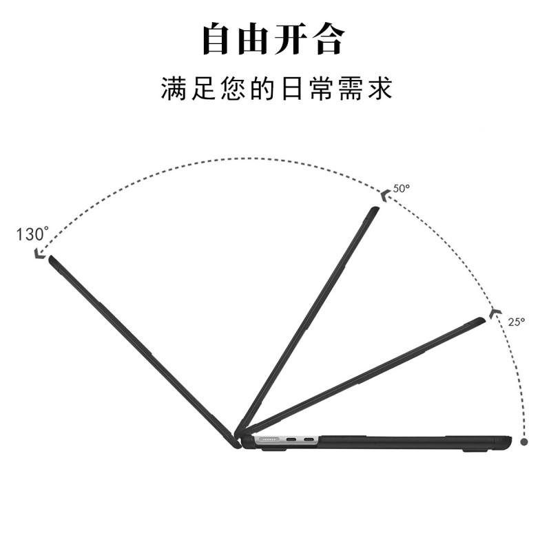 Slim Protective Case MacBook Pro 14 Inch M1 M2 M3 M4 A3112 A3185 A3401 PCTPU Shell Black Transparent Pink Green