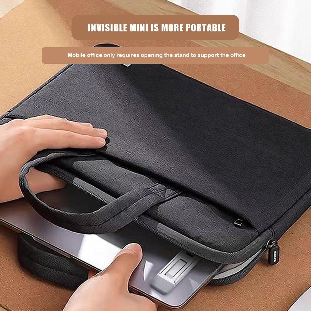 2pcs Adjustable Computer Stand Portable Laptop Riser Mini Notebook Bracket