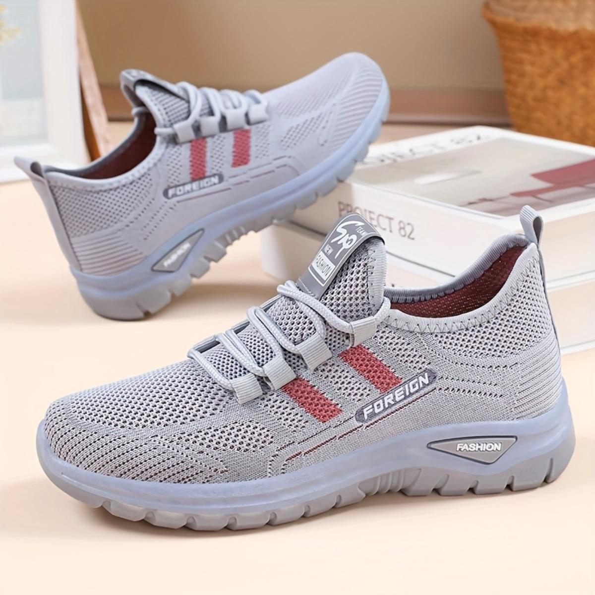 

Женская модная дышащая спортивная обувь для улицы с низким вырезом, новый стиль, повседневная обувь, сетчатый верх, удобная стелька из ЭВА 43 светло-серый