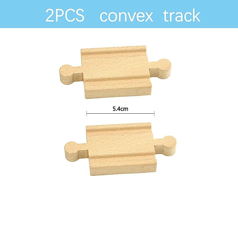 Educational Toy for Child New Kinds Wood Track Accessories Beech Wooden Train Track Railway Toys Fit Biro Wooden All Brand Track