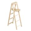 Ladder Sturdy Mini Size Wood 1:12 Miniature Dollhouse Ladder for Home