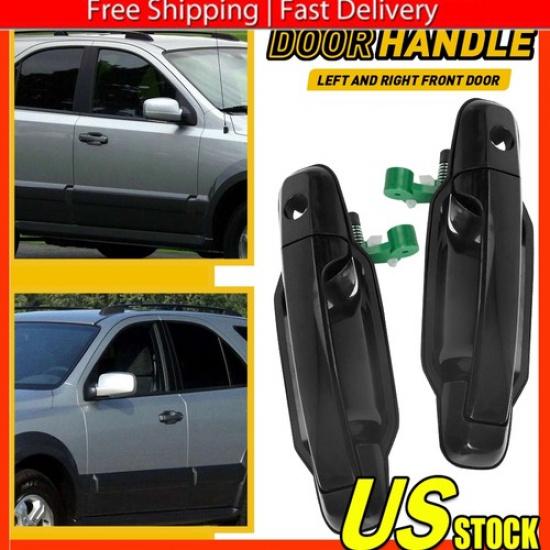 Rear Front Left Right Exterior Door Handle For 2003-2009 Kia Sorento Black