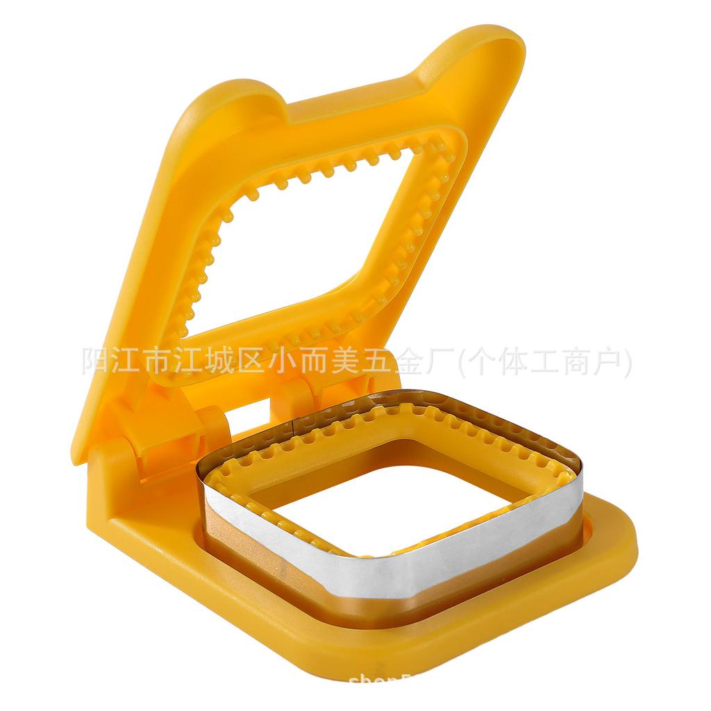 1ks Nerezová ocel Čtvercový/Kruhový Forma na krájení snídaňového sendviče, chleba, nástroj na výrobu toastů a kapesního chleba