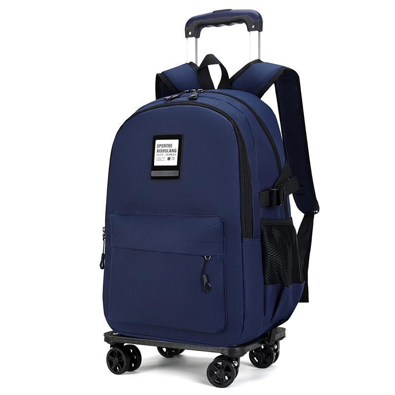 Wasserabweisender Trolley-Rucksack für die Klassen 3-6: Geräumig, mit Rollen, für Grundschüler