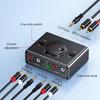 Auditory Switcher Box 3.5mm 2RCA 2 In 1 Out Bidirectional with Sound Control for Seamlessly Device Switching