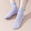 Double Cuff Women's Mid-tube Socks Short Socks Cotton Socks Breathable Sports Socks