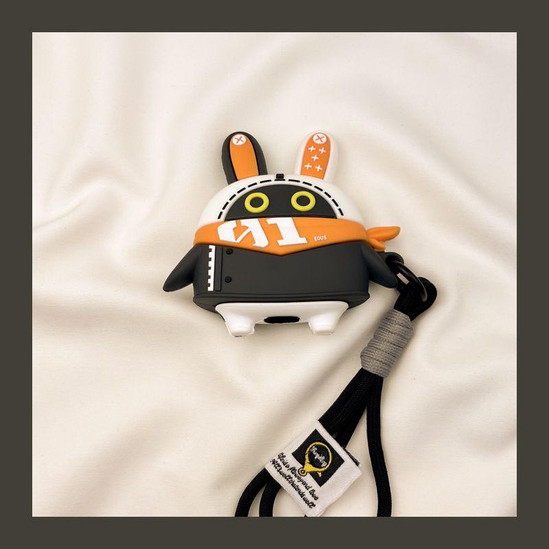

Case Airpod3 Applicable to Apple Pro Earphone Case Second Generation Wireless Bluetooth Third Generation Aipods2 Generation Fourth Generation 5 Box AirPods Pro2 [Zero Fat Rabbit Bunny + Lanyard]]