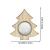 1 Christmas Tree Snowflake Wooden Candlestick Christmas Party Home Desktop Holiday Decoration Christmas Gift
