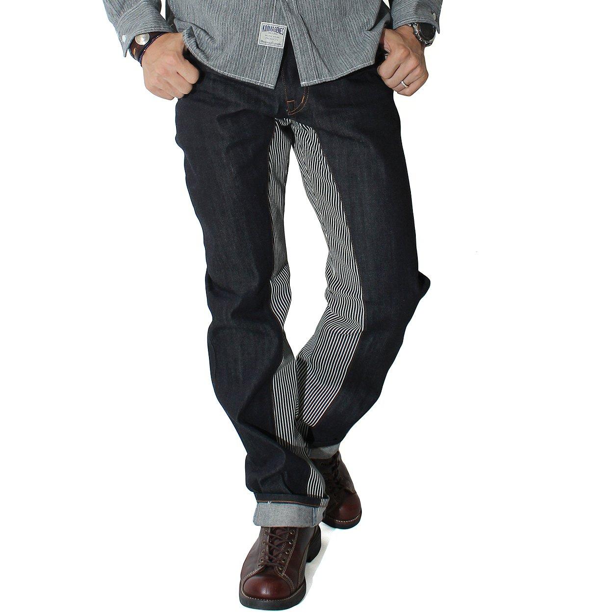 

Kojima Jeans Monkey Combo Work Size HICKORY Pants, Men s Pants, 32,