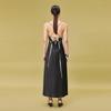 LESS 2024 Spring Black Floral Strappy Maxi Dress