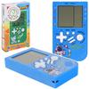 Electronic Game Tetris Portable Travel Console For Children Blue