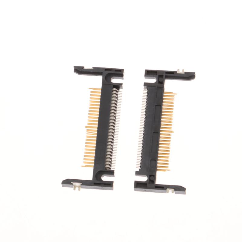 5Pcs 50Pin Arm Length 19.0 Patch Card Slot Connector On Cf Card Holder Board Black/Coffee
