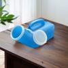 1200ml Pee Container Spill Proof Portable Urinal Plastic Mens Bedpan Bottle with Lid for Car Elderly and Incontinence