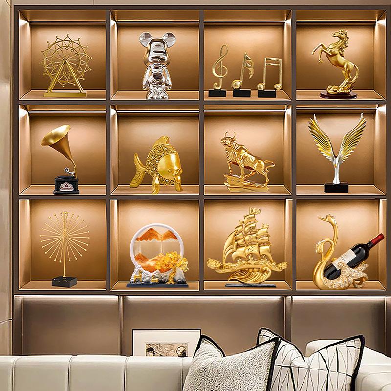 Ornamenti da Tavolo di Lusso per Armadio del Vino per Soggiorno o Ufficio - Nuovo Stile Cinese Decorazione Regalo
