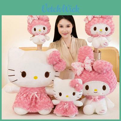 Cute Rose Kt Cat Stuffed Animal Plushie Cozy Pillow Ideal For Girls And Collectors