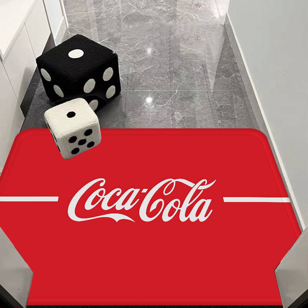 C-Coca-C-Cola Küchenmatte Kinderzimmer Schlafzimmer Dekoration Balkon Rutschfeste Fußmatte Wohnzimmer Alfombra