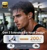 King Lucky Ear Cuff Bluetooth Wireless IPX5 Ear Innovative OWS Air Conduction Bone Conduction No Ear Made in Sound Quality for Exercise and with ENC