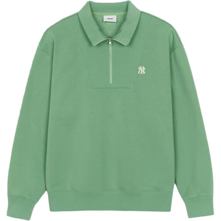 MLB New York Yankees Sweatshirt Unisex Khaki Green 3AMTB0546-50KAL M