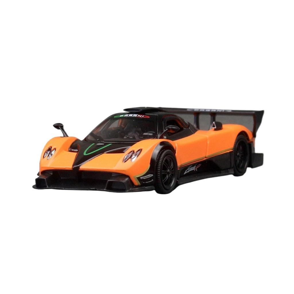 1/32 Pagani Zonda R Spielzeugauto Modell RMZ CiTY Druckguss Metall Miniatur Supersport Sound & Licht Kollektion Pull Back Geschenk für Jungen