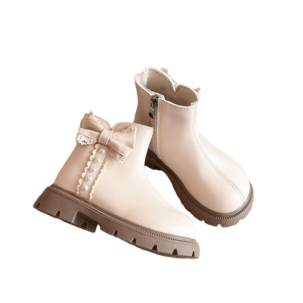 Girls' Zipper Pull- Bootie Princess British Boots for School and Party