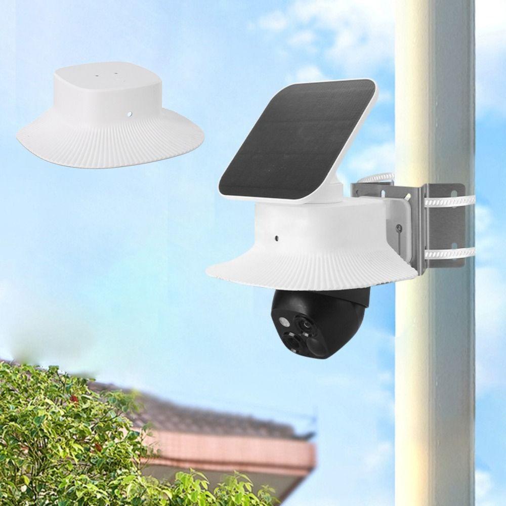 Wall Mounted Security Camera Cover White Protective Cover Weatherproof Cover Sun Protection